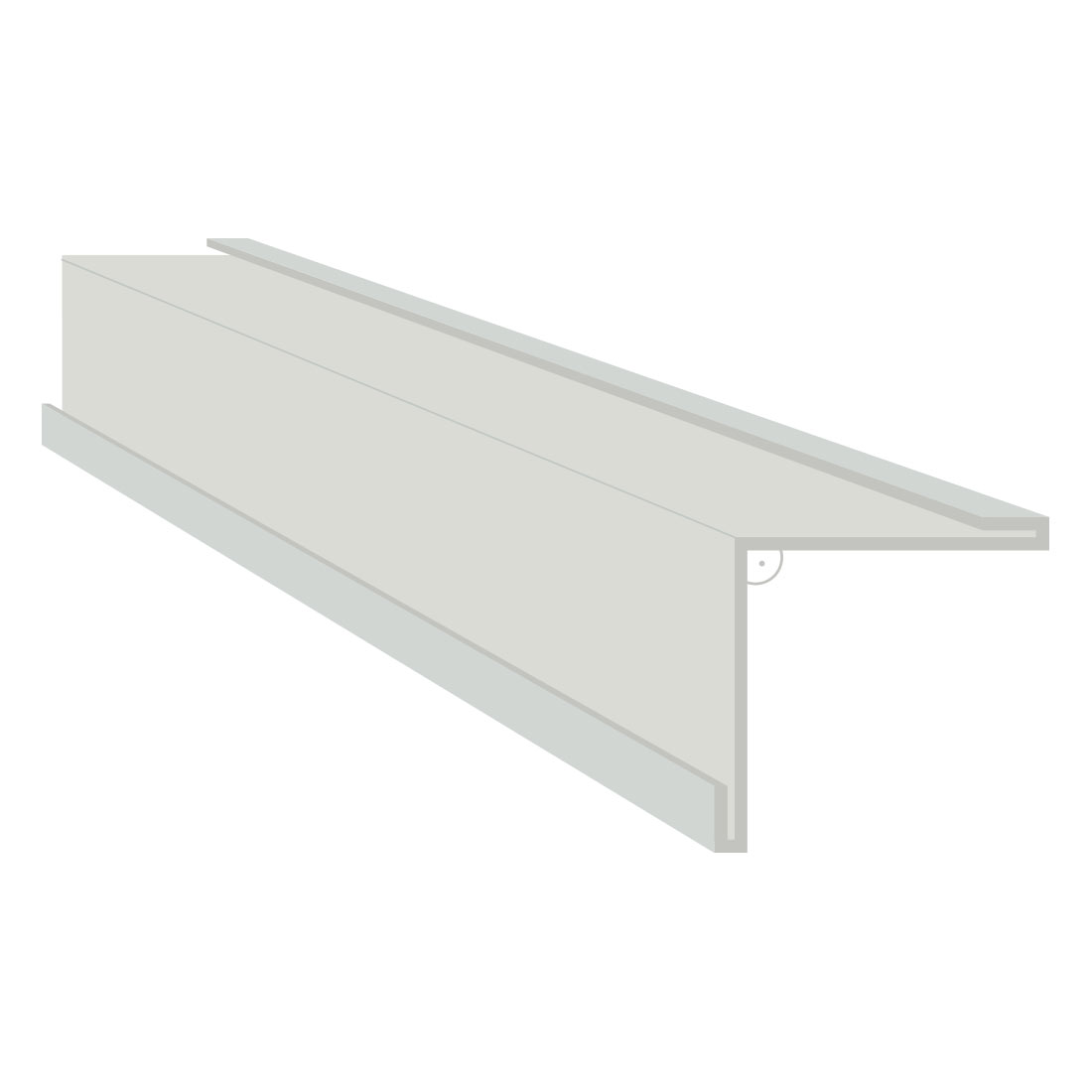 Inneneckwinkel, RAL 7035, untere Seite
