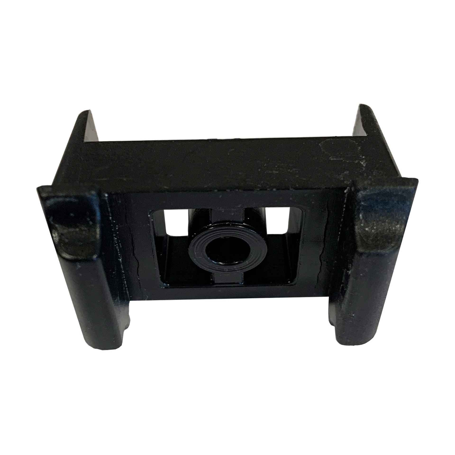 Dübelauflagebock für Pfosten 60x40mm in schwarzz