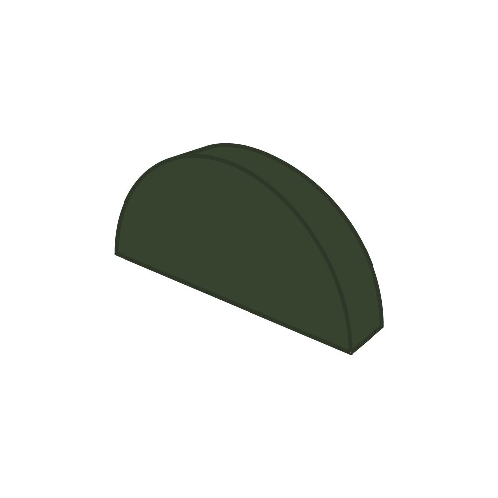 Rundfirstkappe, RAL6020