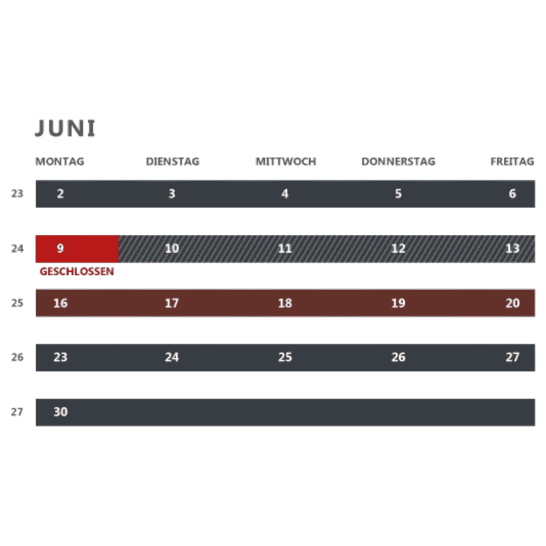 Produktionsübersicht Juni 2025