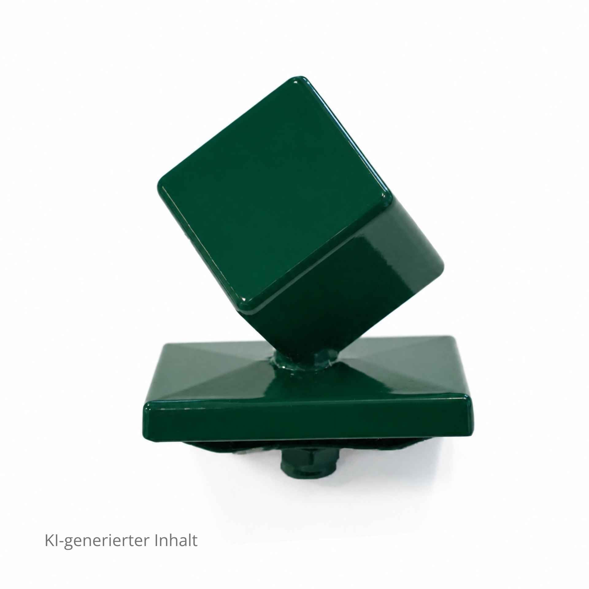 Alu-Würfelkappe ohne Überstand für Pfosten 60x40mm grün