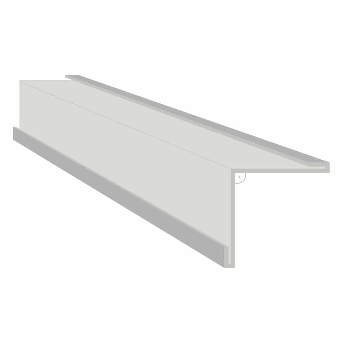 Inneneckwinkel, RAL9006, untere Seite