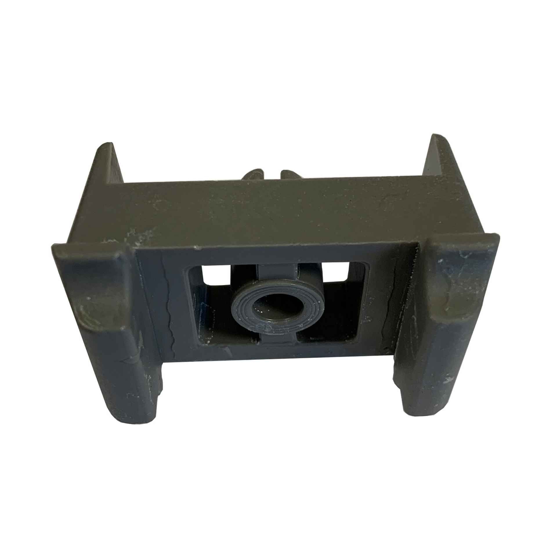 Dübelauflagebock für Pfosten 60x40mm in Grau