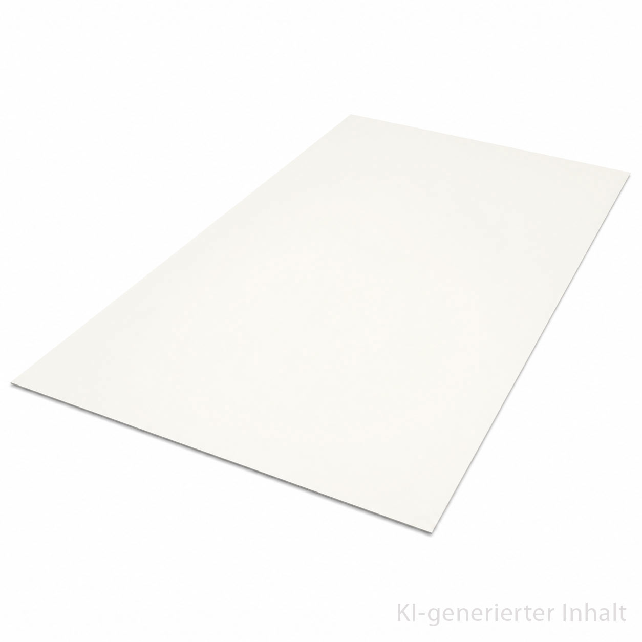 Flachblech in RAL 9010, Reinweiß (KI-generierter Inhalt)