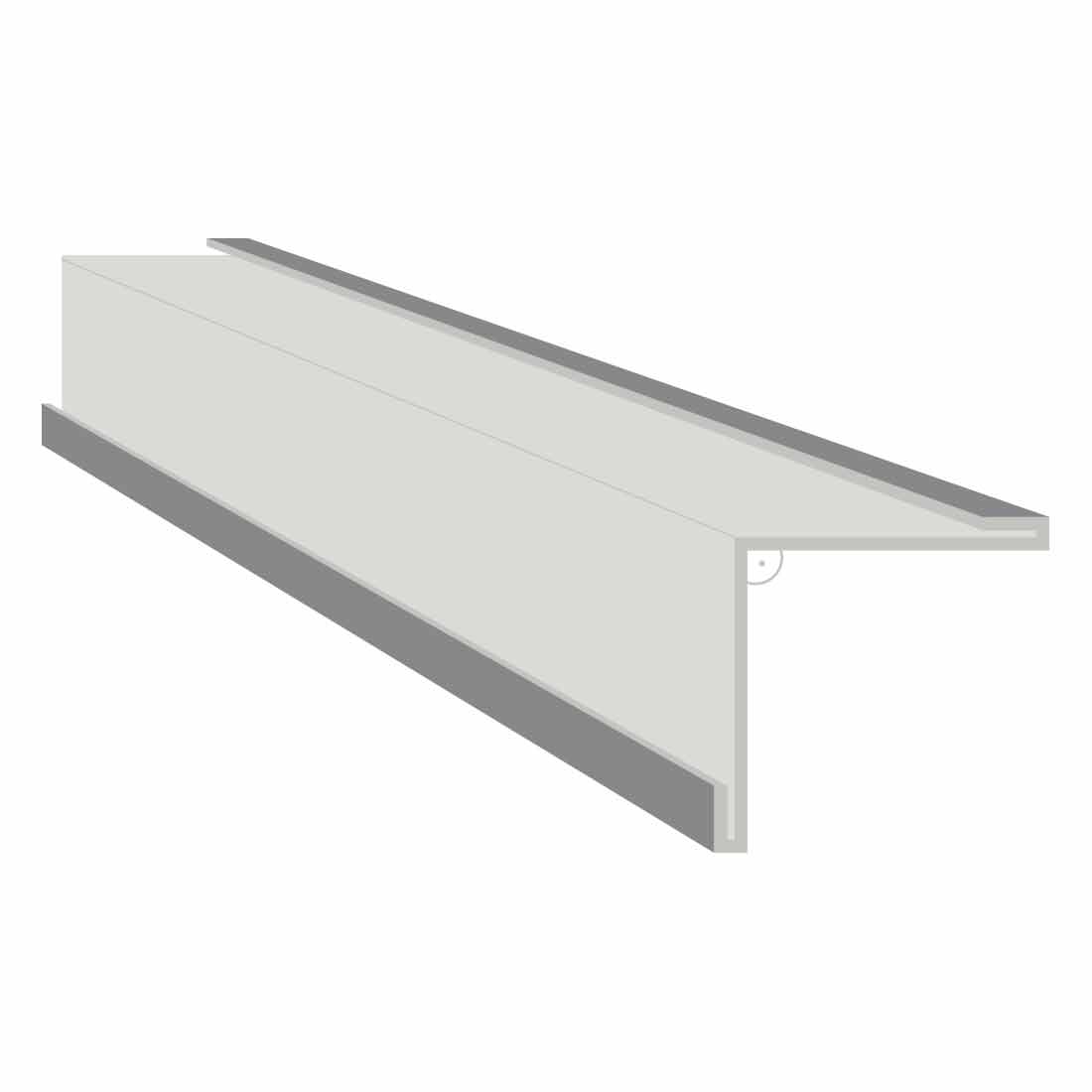 Inneneckwinkel, RAL9007, untere Seite