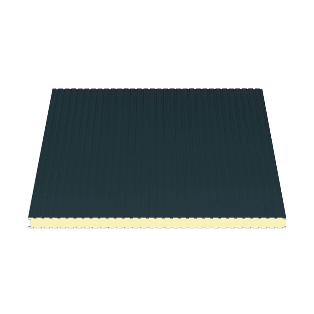 Sandwichpaneel, sichtbare Befestigung in RAL7016