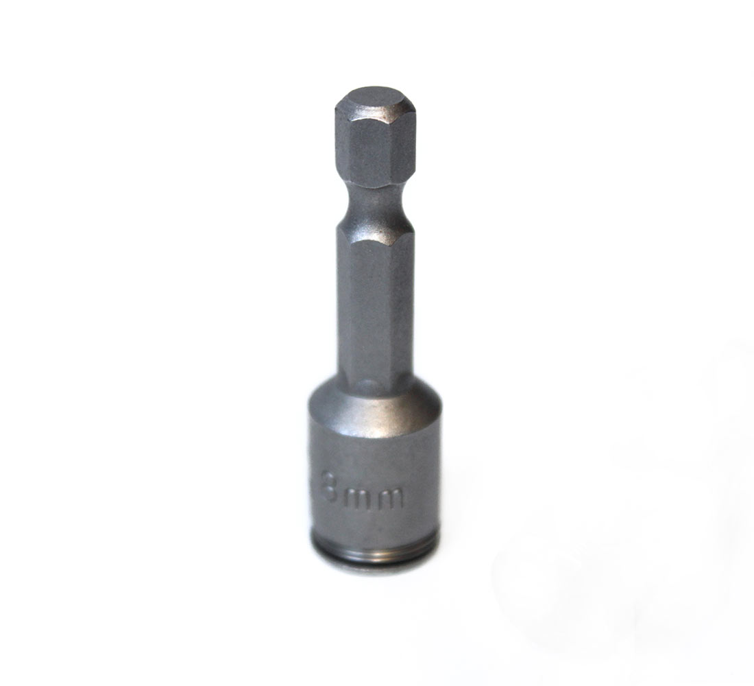 Federbit in Grau, 8mm