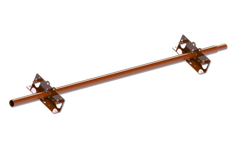 Schneefang Rohr in RAL8004