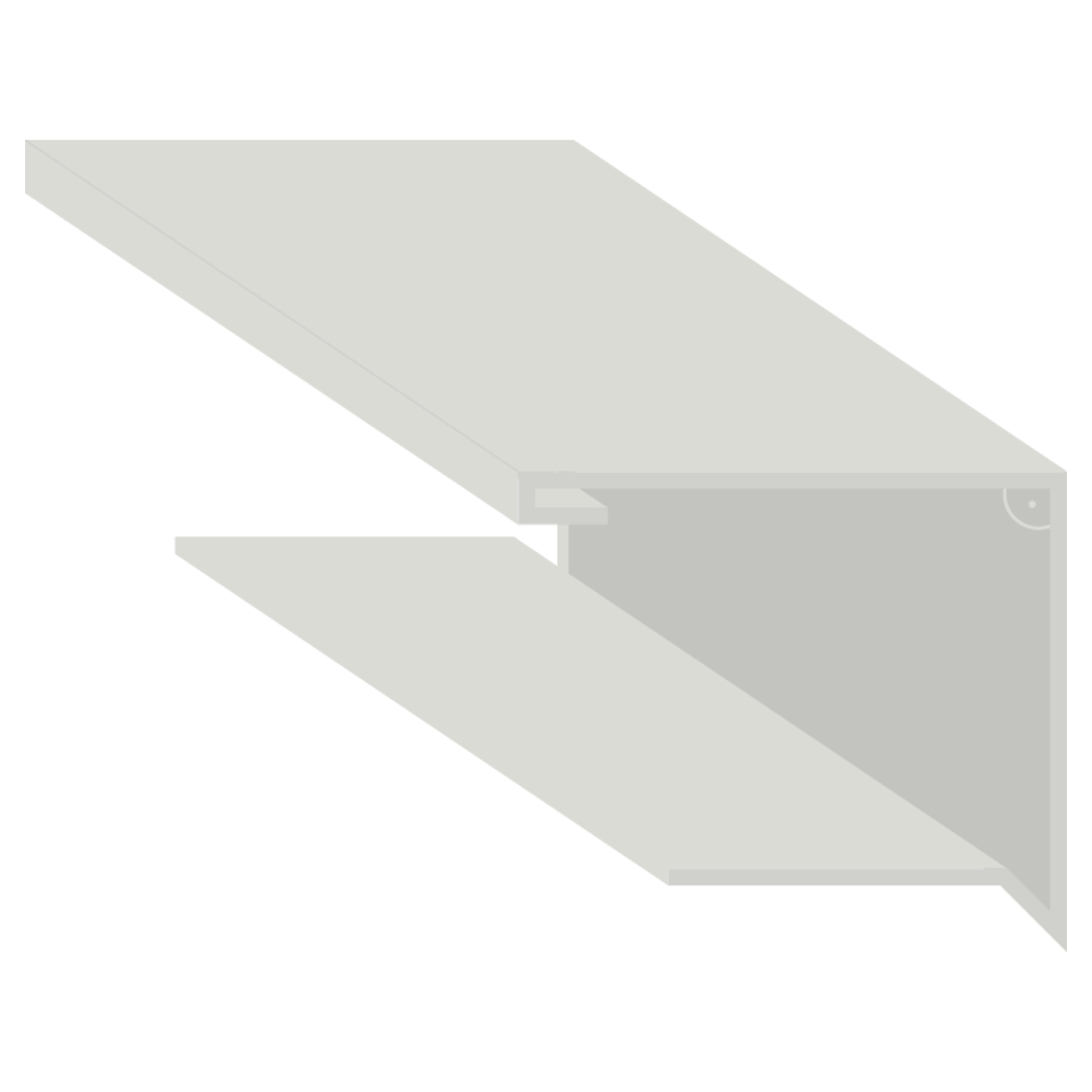 Ortgang Sandwichpaneel, RAL9002
