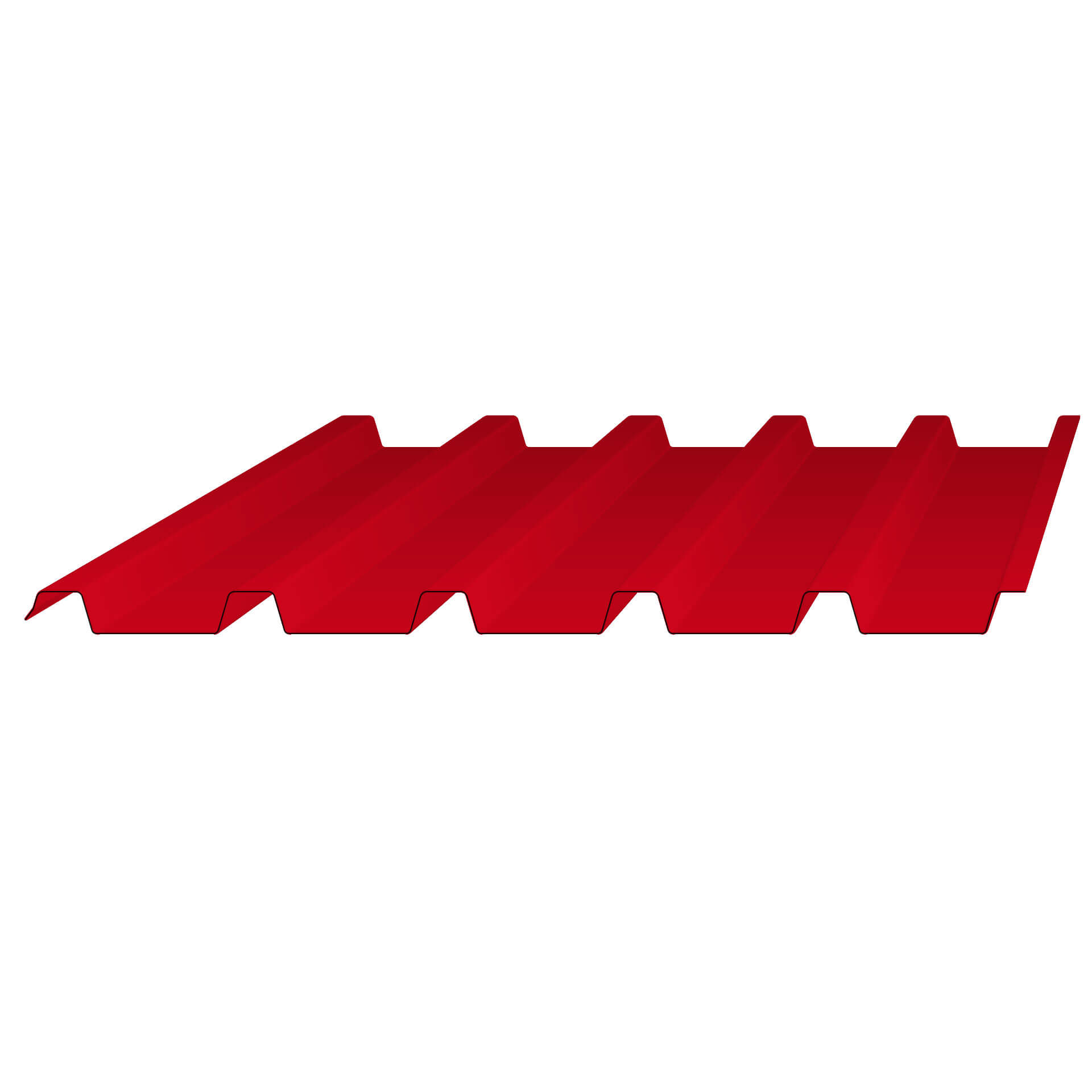 40-183 Trapezblech, Dach in RAL3000
