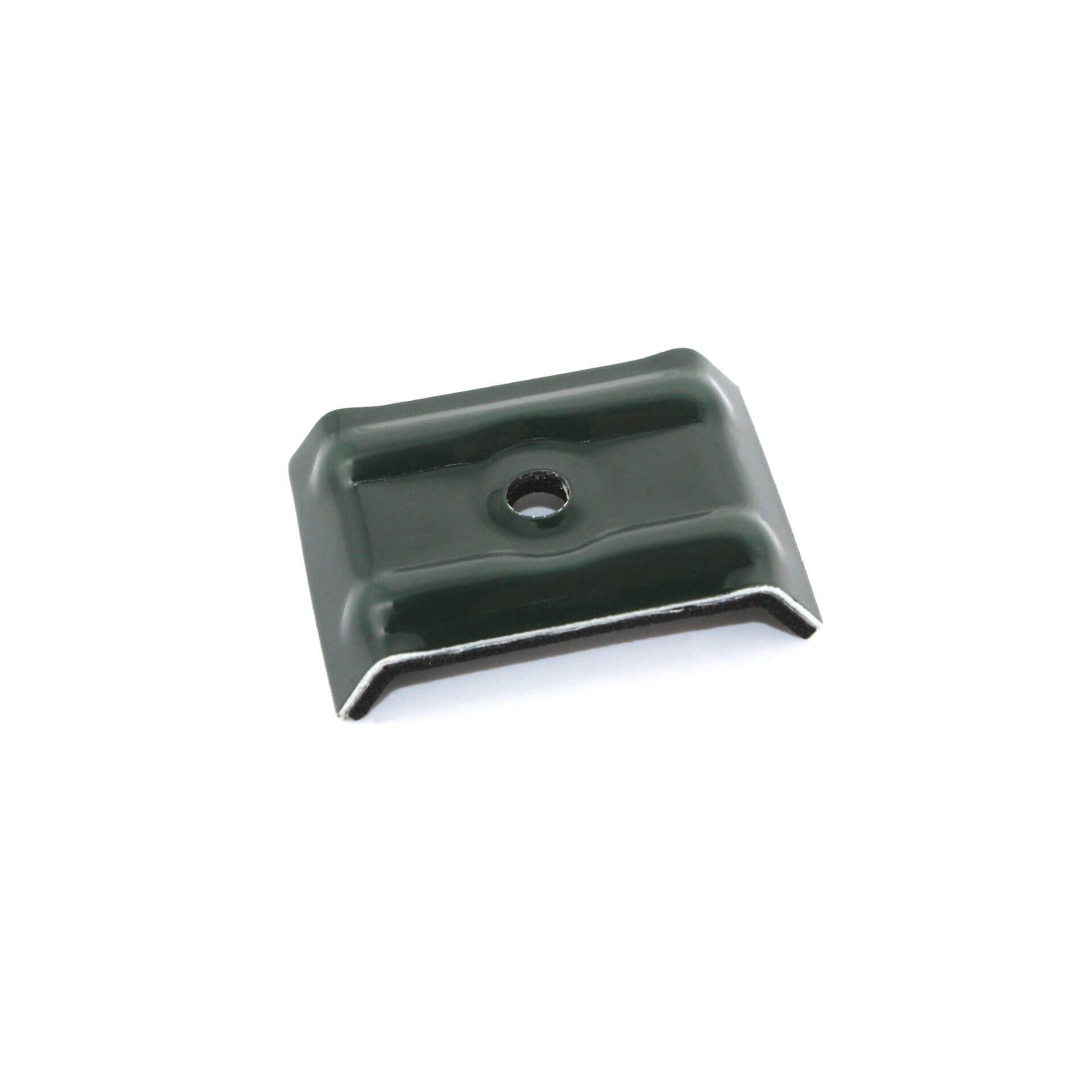 Eine Kalotte RAL 6009 auf weißem Hintergrund.