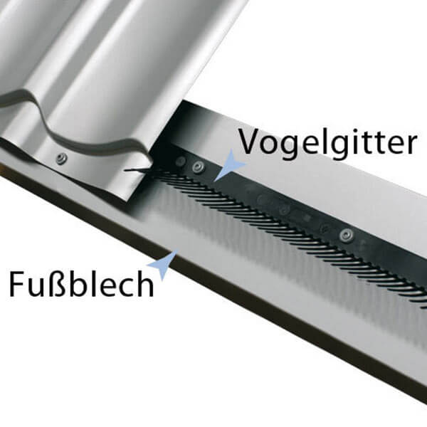 Anwendung Vogelgitter